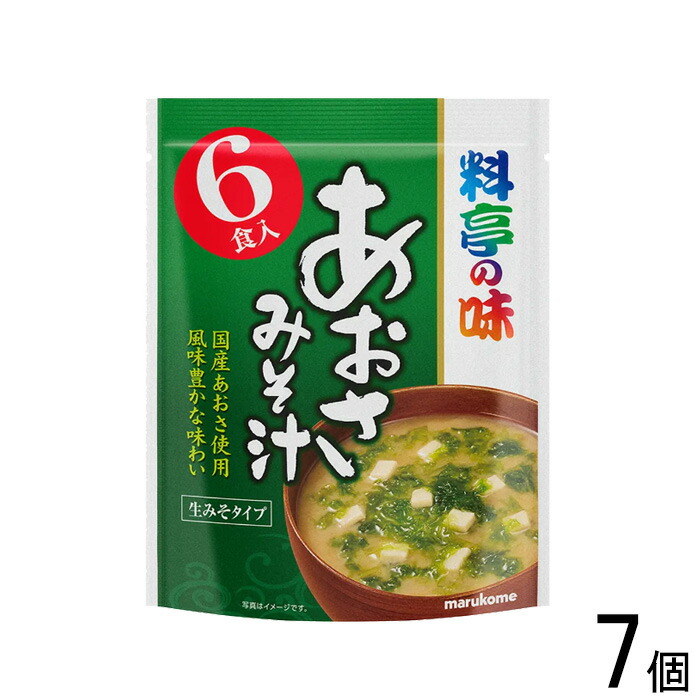 みそまる Amazon | マルコメ 生みそ汁 料亭の味 あおさ 8食 ×12個