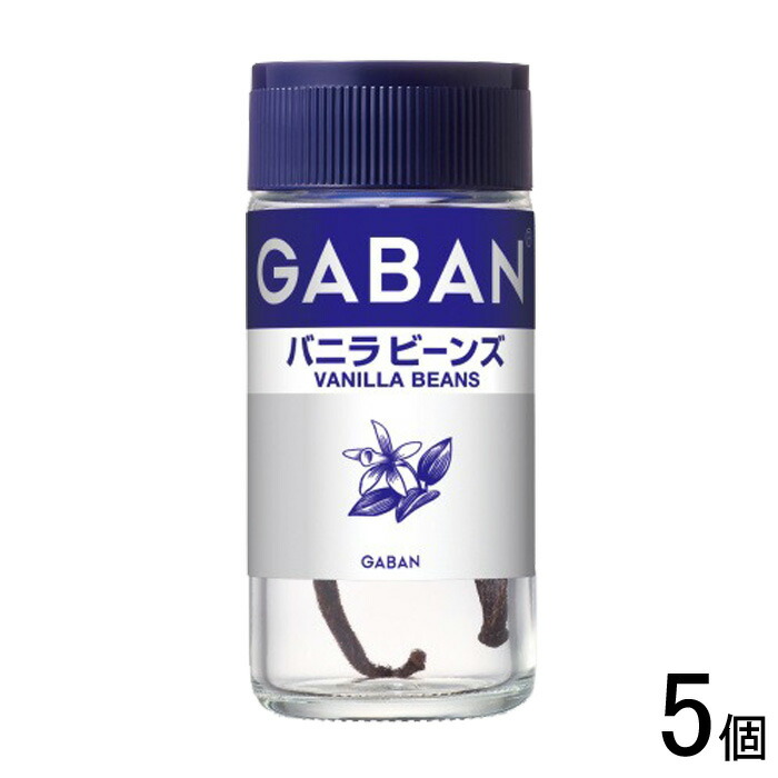 【5個】 ハウス食品 ギャバン バニラビーンズ ホール 瓶 2本×5個入 GABAN 【北海道・沖縄・離島配送不可】[NA]