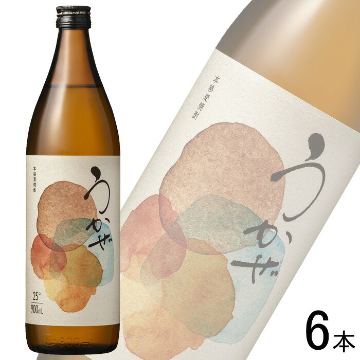 【お酒】【6本】 濱田酒造 うかぜ 麦 25度 瓶 900ml×6本 【北海道・沖縄・離島配送不可】 4,453円
