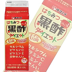 タマノイ はちみつ黒酢ダイエット濃縮タイプ 紙パック500ml×12本入 【北海道・沖縄・離島配送不可】