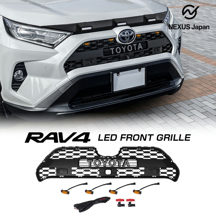 トヨタ RAV4 2019-2022 社外フロントグリル バンパーカバー - 通販