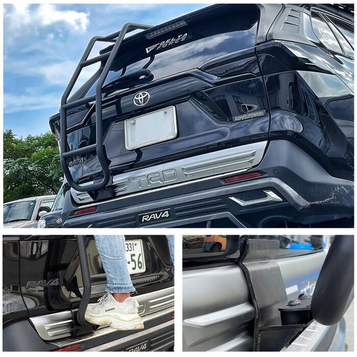 プレゼント付】RAV4 50系 リアラダー 丸パイプ パーツ ラダー 梯子