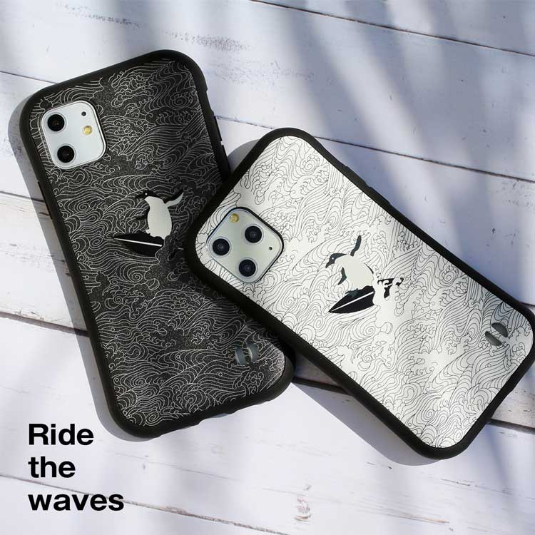 楽天市場 Iphoneケース 波 ペンギン 和風 白 黒 耐衝撃バンパーケース Iphone12 12mini 12pro 12promax Se2 Se第2世代 11 11pro 11pro Max Xr Xsmax Xs X 8 7 対応 Mrlab