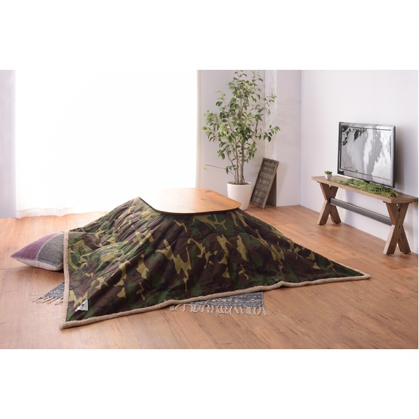 薄掛けこたつ布団/こたつ掛け布団 〔長方形 190cm×230cm〕 カモフラージュ柄 【北海道・沖縄・離島配送不可】 楽天市場】こたつ掛け布団 長方形 190×230cm カモフラージュ 省