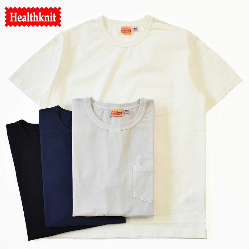 楽天市場】Healthknit Vintage broad rib crewneck shortsleeve T