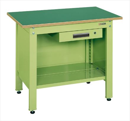 サカエ 一人用作業台CPタイプ(キャビネット付) CP-096A 033213 ※法人向け 個人宅配送不可