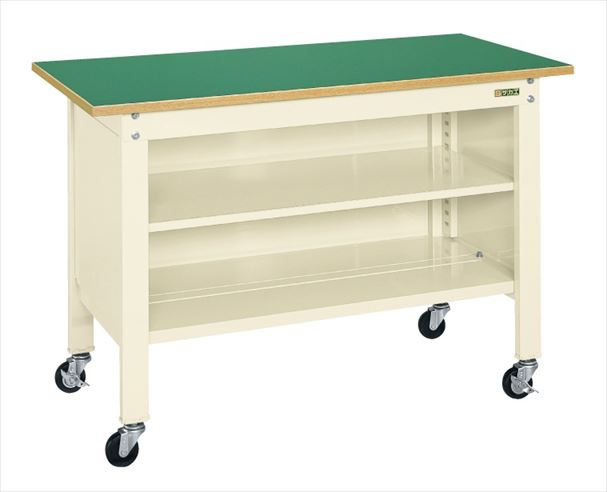 サカエ 一人用御役目台ＣＰＢ印字機（軽さ民族大移動式・中棚付） CPB-096TI 033342 ※法人向け 人間宅送りとどける不可