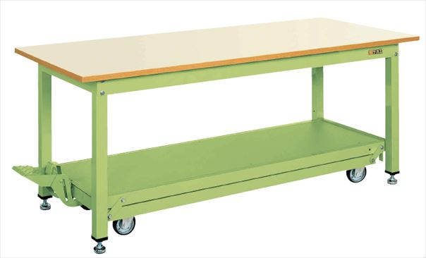 サカエ 中量作業台ＫＴタイプ（ペダル昇降移動式） KT-127IG 035301 ※法人向け 個人宅配送不可