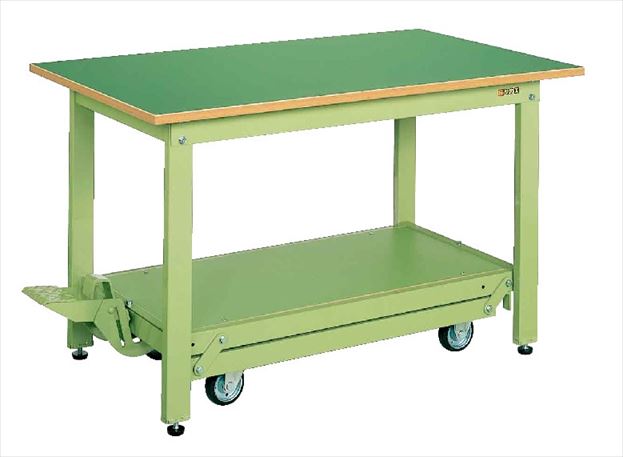 サカエ 軽量作業台ＫＫタイプ（ペダル昇降移動式） KK-189F 035762 ※法人向け 個人宅配送不可