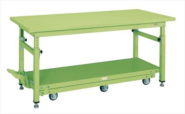 サカエ 重量作業台ＴＫＷタイプ（ペダル昇降移動式・６輪車） TKW-188Q6SD 035812 ※法人向け 個人宅配送不可