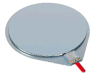 クルクル回転盤（スチール製メッキ・ハンドストッパー付） KSM-410 036095 ※法人向け 個人宅配送不可