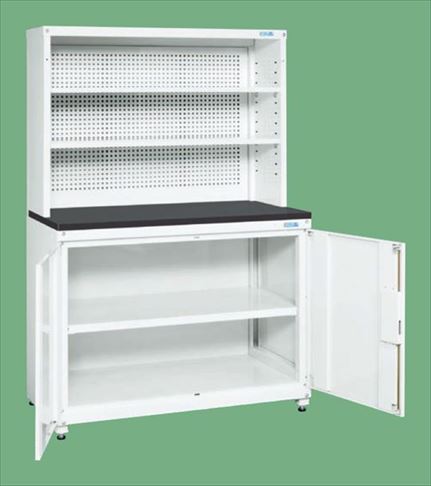 サカエ 保管システム（パンチング架台・固定棚付タイプ） PNH-R12KPDW 250642 ※法人向け 個人宅配送不可｜TONTON店