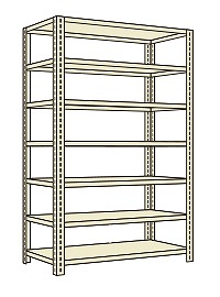 【貨物輸送都度積もり書き 】開放的型棚（１２０ｋｇ／段・高さ２４００粍・７段手合い） LWF3717 203825 ※法人向け 人間宅送りとどける不可