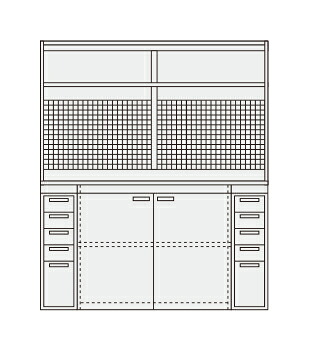 サカエ ピットイン PN-H84PW 251760 ※法人向け 個人宅配送不可