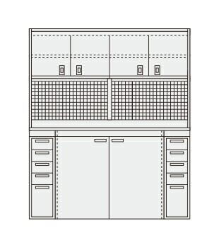 サカエ ピットイン PN-H83PDW 251763 ※法人向け 個人宅配送不可｜TONTON店