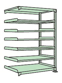 【貨物輸送都度積もり書き 】軽中量棚ＮＤ型（１５０ｋｇ／段・かかわり合い・Ｈ２４００粍・７段） ND-3517R 173042 ※法人向け 人間宅送りとどける不可