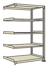 【貨物輸送都度積もり書き 】ラークラック（１５０ｋｇ／段・かかわり合い・高さ１８００粍・５段） RLW-1125R 182944 ※法人向け 人間宅送りとどける不可