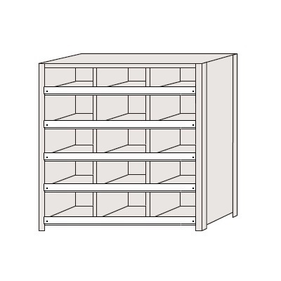 【貨物輸送都度積もり書き 】カテゴリー化棚 NCCM710-305 184156 ※法人向け 人間宅送りとどける不可
