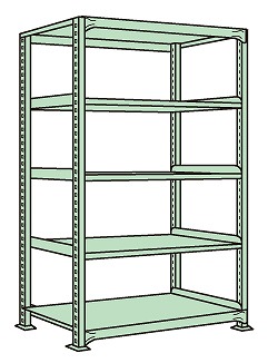 【貨物輸送都度積もり書き 】ラークラック（１５０ｋｇ／段・単体・高さ１８００粍・５段） RL-1515 186712 ※法人向け 人間宅送りとどける不可