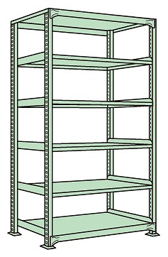【貨物輸送都度積もり書き 】ラークラック（１５０ｋｇ／段・単体・高さ２１００粍・６段） RL-2716 186786 ※法人向け 人間宅送りとどける不可