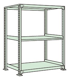 【送料都度見積 】中量棚ＮＬ型（３００ｋｇ／段・単体・高さ１５００ｍｍ・３段） NL-9123 172175 ※法人向け 個人宅配送不可