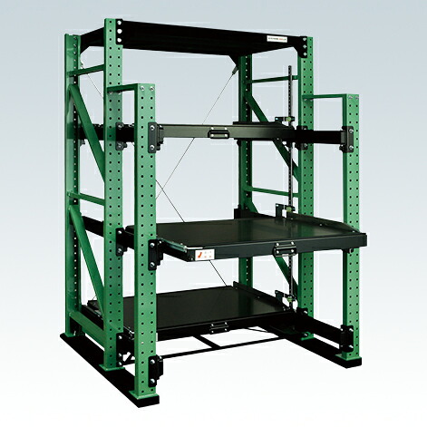 【送料都度見積 】スライドラック　フルストロークタイプ（１０００kg・単体） NSDR-14FTG 188084 ※法人向け 個人宅配送不可