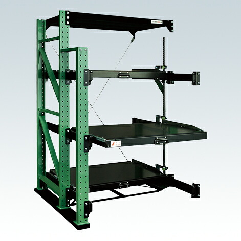 【送料都度見積 】スライドラック　フルストロークタイプ（１０００kg・連結） NSDR-14FRG 188085 ※法人向け 個人宅配送不可