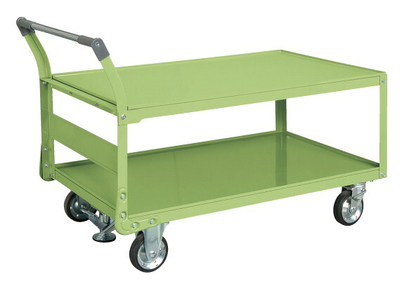 サカエ 特製四輪車（二段タイプ・フロアストッパー付） TAW-88F 211294 ※法人向け 個人宅配送不可