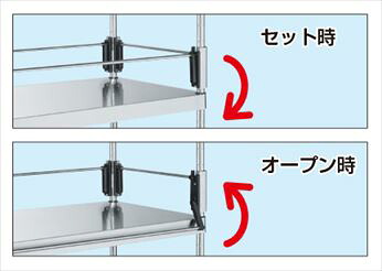 【要貨物輸送】 ステンレスニューパールラック用コボレ御仕舞い（間口手合い） NPR-12KSU 584091 ※法人向け 人間宅送りとどける不可 作業台-花・ガーデン・DIY-DIY・工具