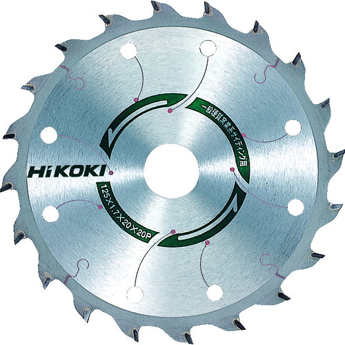 ＨｉＫＯＫＩ　スーパーチップソー（サイディング用）　１２５ｍｍＸ２０　２０枚刃 0032-1605