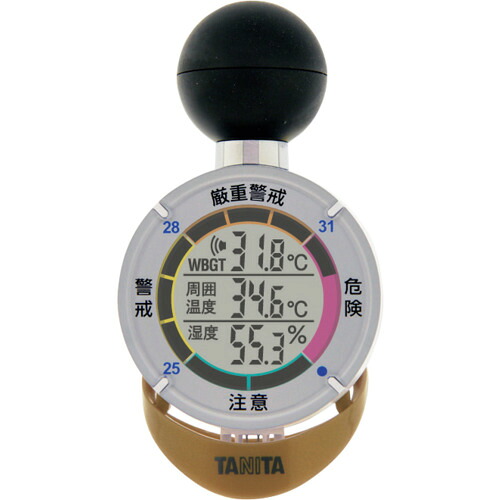 ＴＡＮＩＴＡ　黒球式熱中症指数計　熱中アラーム　ＴＴ－５６２－ＮＧＤ TT-562-NGD
