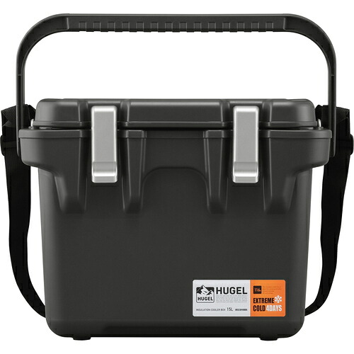 ＩＲＩＳ　２０８３５２　ＨＵＧＥＬ　真空断熱クーラーボックス　１５Ｌ　チャコールグレー VITC-15-CH