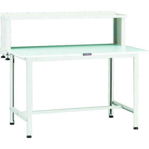 ＴＲＵＳＣＯ 軽荷重作業台（２００ｋｇ）ＡＯ型 １２００Ｘ７５０ＸＨ１０４４（全高） 上棚付 ホワイト色 AOR-1275YURB ※メーカー直送品