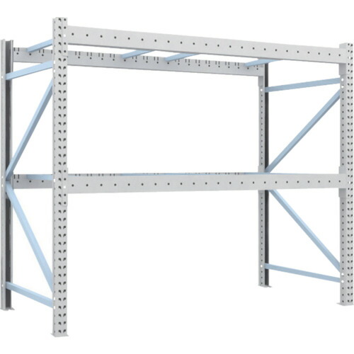 【送料都度見積】TRUSCO 重量パレットラック1トン2300×1100×H2000 2段 単体 1D-20B23-11-2 ※メーカー直送品