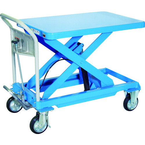 【納期都度見積】 ＴＲＵＳＣＯ ハンドリフター ５００ｋｇ ６００Ｘ９００ ブルー HLFA-S500B ※メーカー直送品