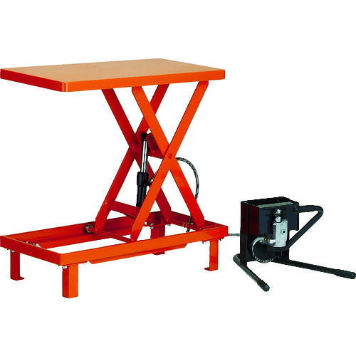ＴＲＵＳＣＯ ワークテーブルリフト５００ｋｇ 足踏式 ６００Ｘ９００ HLFWA-S500