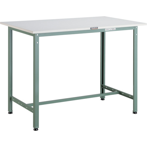 ＴＲＵＳＣＯ 軽荷重立作業台（３００ｋｇ）ＨＡＥ型 ９００Ｘ６００ＸＨ９００ 基本タイプ グリーン色 HAE-0960 ※メーカー直送品