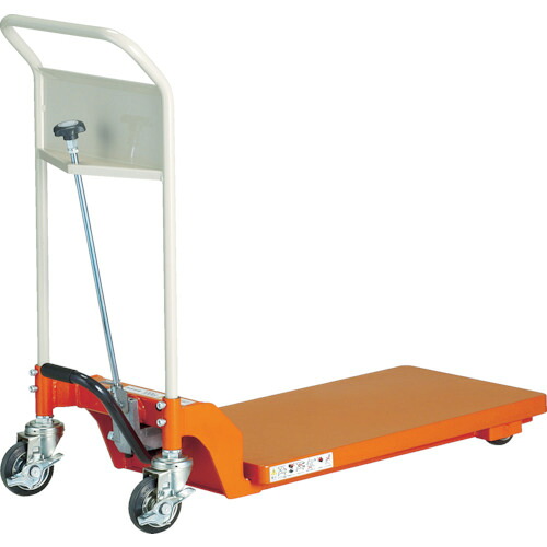 ＴＲＵＳＣＯ　ハンドリフター　１００ｋｇ　７２０Ｘ４００　低床式 HLF-S100-80L｜TONTON店