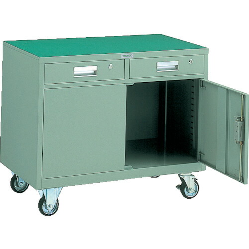 ＴＲＵＳＣＯ 移動式保管庫 引出２個付 ９００Ｘ５００ＸＨ７５０ HT-975C-1 ※メーカー直送品 49,038円