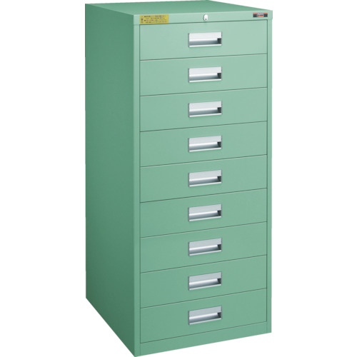 ＴＲＵＳＣＯ ＬＶＥ型キャビネット ５００×５５０×Ｈ１１００ 引出９段 LVE-1101 ※メーカー直送品