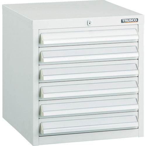 TRUSCO LVR型キャビネット 392X412XH420 引出6段 W LVR-421W|TONTON店