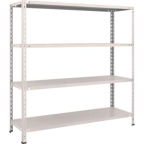 ＴＲＵＳＣＯ　スチールラック　軽量棚　中棚ボルトレス型１５００Ｘ４５０Ｘ１５００　４段　ネオグレー L55X-14(NG)