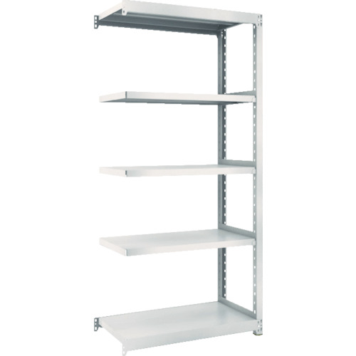 TRUSCO スチールラック M2型軽中量棚 860×450×H1800 5段 連結 ネオグレー M2-6345B(NG)|TONTON店
