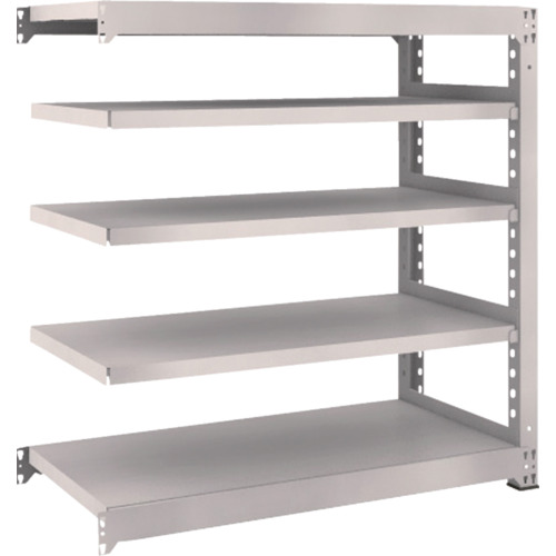 ＴＲＵＳＣＯ スチール写真仕合わせ Ｍ５型中量棚 １２００×５７１×Ｈ１２００ ５段 かかわり合い ネオ薄墨色 M5-4465B(NG)