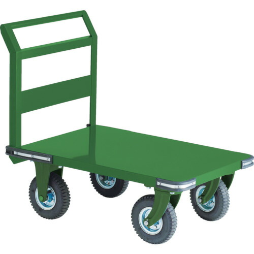 ＴＲＵＳＣＯ 鋼鉄製運搬車 ９００Ｘ６００ Φ２２３空気入タイヤ 鋳物金具 OH-2AR ※メーカー直送品