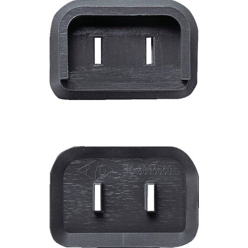 ＴＲＵＳＣＯ　プラグ安全カバー２Ｐスイングプラグ用　５０Ｐ入　ブラック PL2LCAP-50P-BK