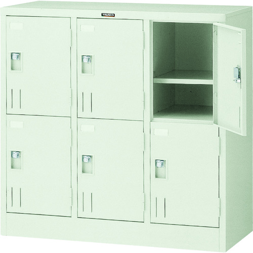 ＴＲＵＳＣＯ 多人数ロッカー６人用 ９００Ｘ４１５ＸＨ８８０ 南京錠式 SHG6B