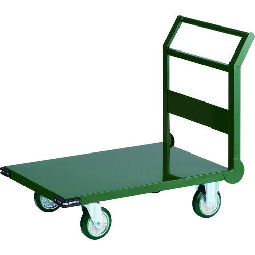 ＴＲＵＳＣＯ 鋼鉄製運搬車 ９００Ｘ６００ Φ１５０ウレタン車 緑 SH2NU-GN ※メーカー直送品