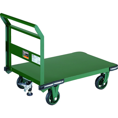 ＴＲＵＳＣＯ 鋼鉄製運搬車 ９００Ｘ６００ Φ１５０鋳物車輪 Ｌストッパー付 OH-2SS ※メーカー直送品