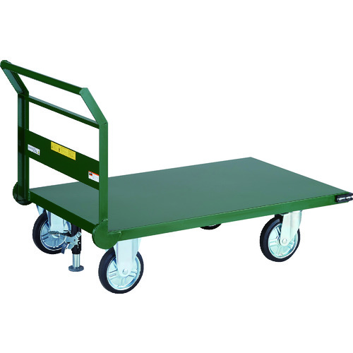 TRUSCO 鋼鉄製運搬車 1200X750 Φ200プレス車 Lストッパー付 SH-1NSS|TONTON店
